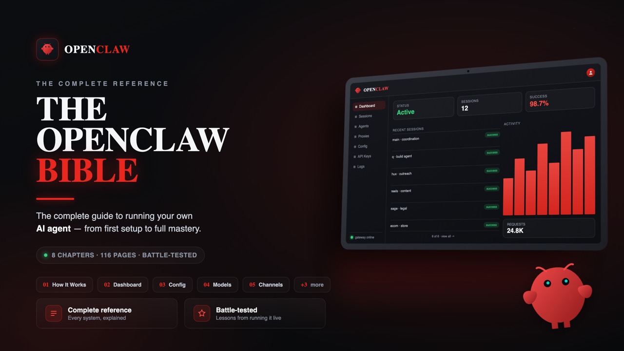 The OpenClaw Bible cover